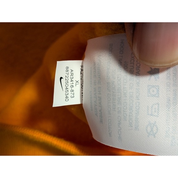 Nike Men's Orange Tennessee Volunteers Vols Pullover Hoodie Sweatshirt Size XL - Picture 5 of 9